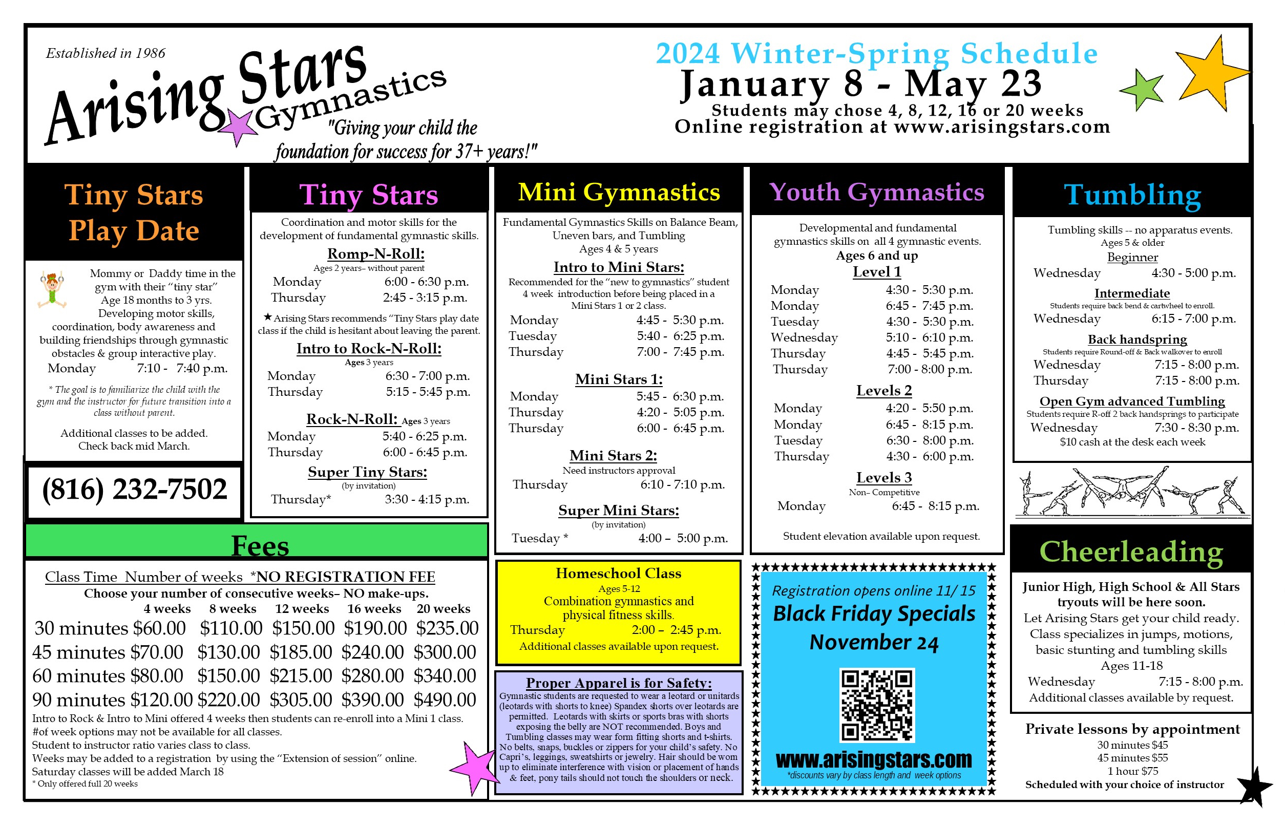 2024 Winter Schedule